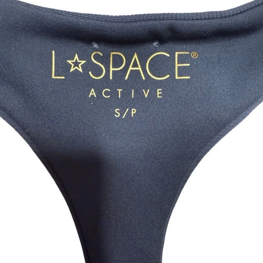 NWT L*Space Active Women's Underdog tank Sports Bra size Small Half snap